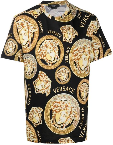 versace women's medusa tee|versace medusa shirt men's uk.